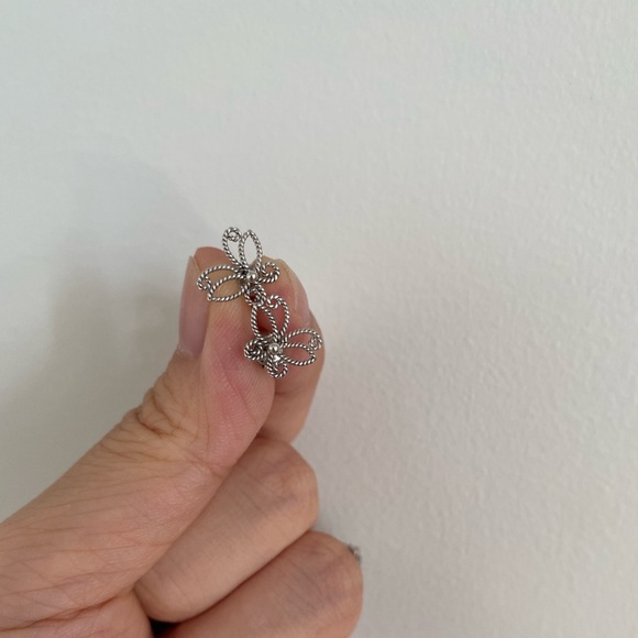 Sterling silver earrings, a set of 4 - Picture 5 of 6